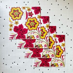 🧡 Decoupage 🧡 set of 4 napkins DIY Floral Liedes leaf fall autumn yellow orange